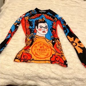 Womens Frida Kahlo Jiu Jitsu Rashgaurd